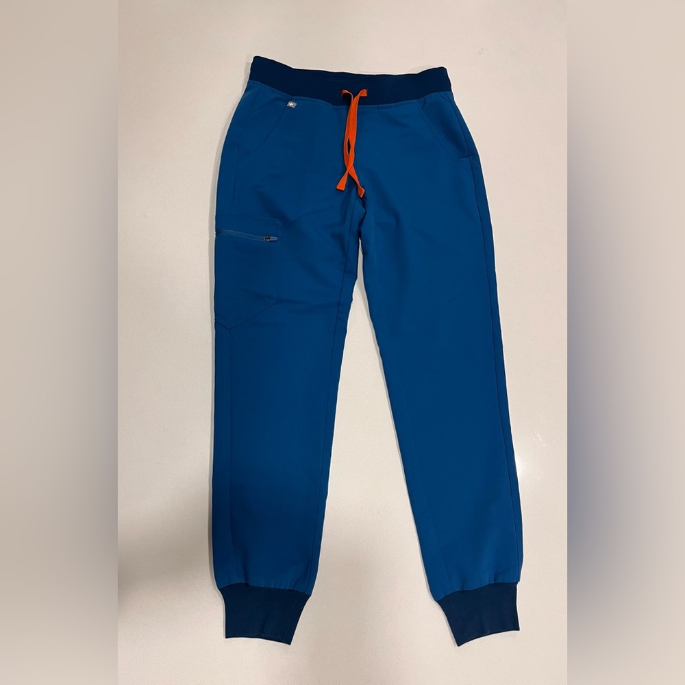 Figs Yolo pants alps blue No tips, holes, or stains.